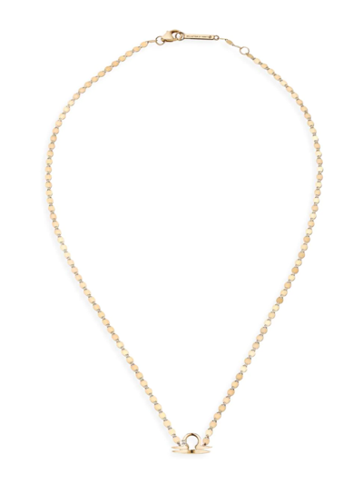 Shop Lana Jewelry Women's Twenty 14k Gold & Diamond Libra Necklace