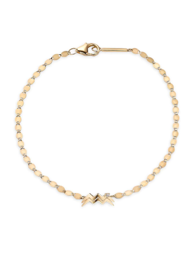 Shop Lana Jewelry Women's Twenty 14k Gold & Diamond Aquarius Bracelet