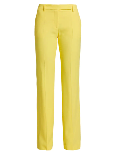 Shop Alexander Mcqueen Women's Bootcut Trousers In Dawn