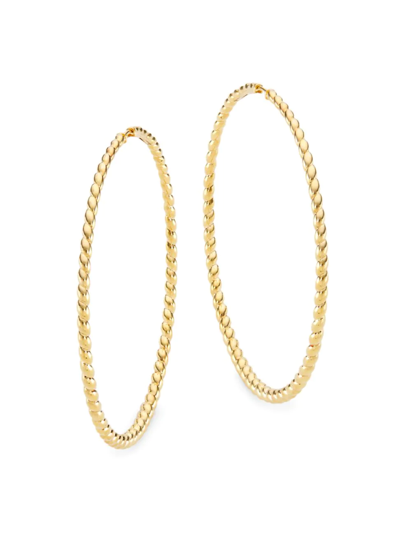 Shop Adriana Orsini Veritas 18k Gold-plated Extra Large Twist Hoop Earrings