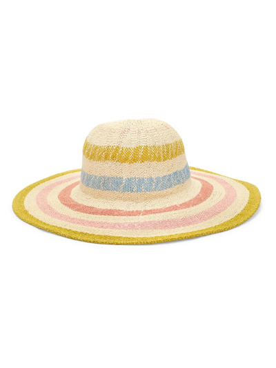 Shop Barbour Striped Sun Hat In Neutral