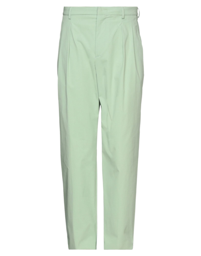 Shop Valentino Man Pants Light Green Size 30 Cotton, Polyamide, Elastane
