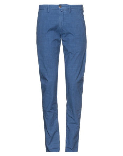 Shop Siviglia Man Pants Blue Size 30 Cotton, Linen, Elastane