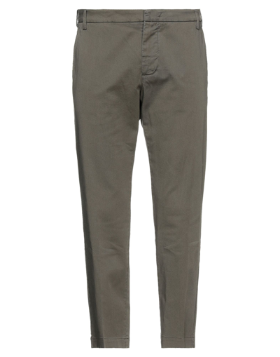 Shop Entre Amis Man Pants Lead Size 42 Cotton, Elastane In Grey