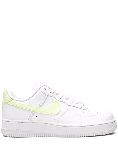 Nike Air Force 1 Low "white/barely Volt" Sneakers In White