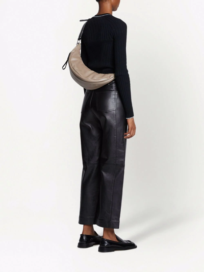 Shop Proenza Schouler White Label Stanton Leather Belt Bag In Grey