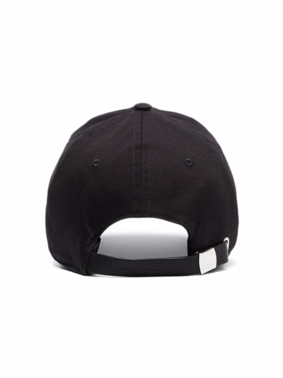 Alexander Mcqueen Embroidered Cotton-twill Baseball Cap In Schwarz