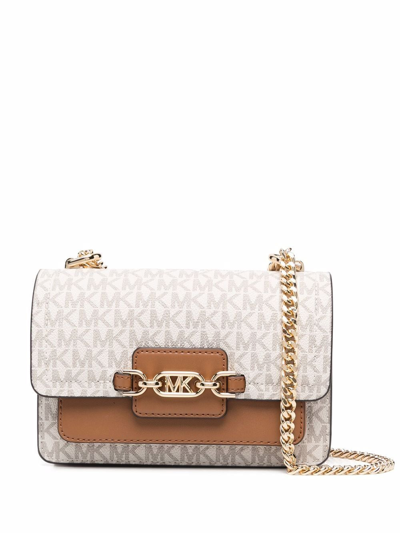 Shop Michael Michael Kors Heathers Crossbody Bag In Nude