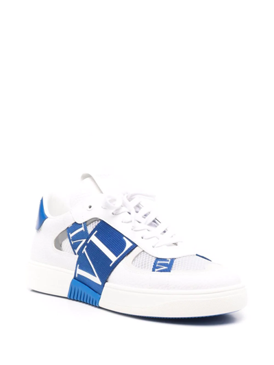 Shop Valentino Vl7n Panelled Sneakers In White