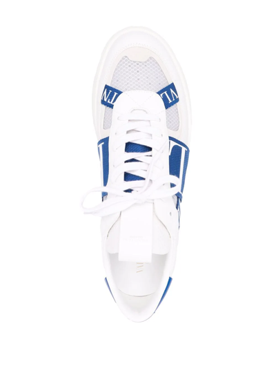 Shop Valentino Vl7n Panelled Sneakers In White