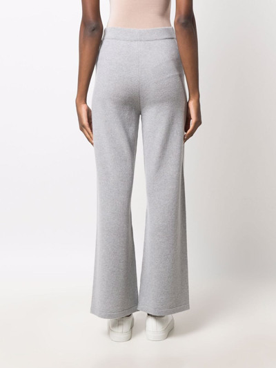 Shop Paula Wide-leg Cashmere Trousers In Grey