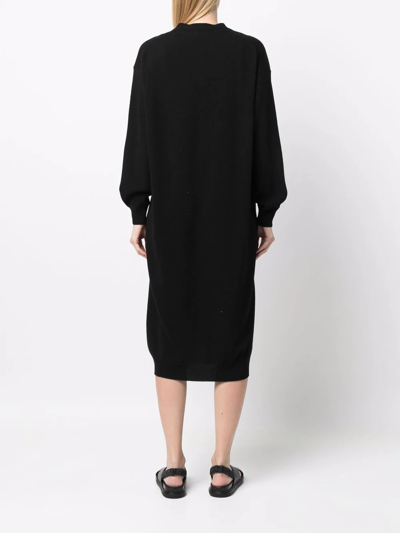 Paula V-neck Cashmere Cardi-coat In Black