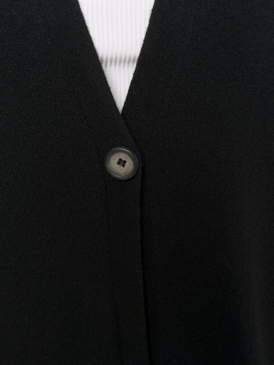 Paula V-neck Cashmere Cardi-coat In Black