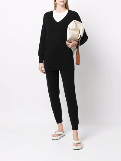 Paula V-neck Cashmere Jumper In Black
