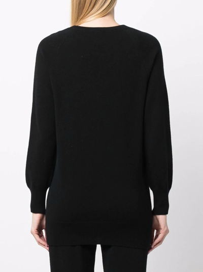 Paula V-neck Cashmere Jumper In Black