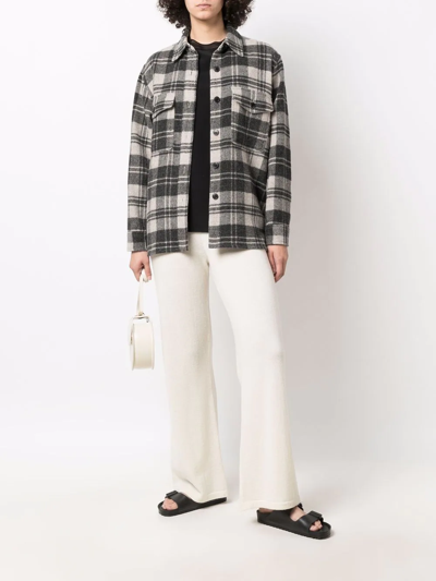 Shop Paula Ribbed Cashmere Trousers In Neutrals