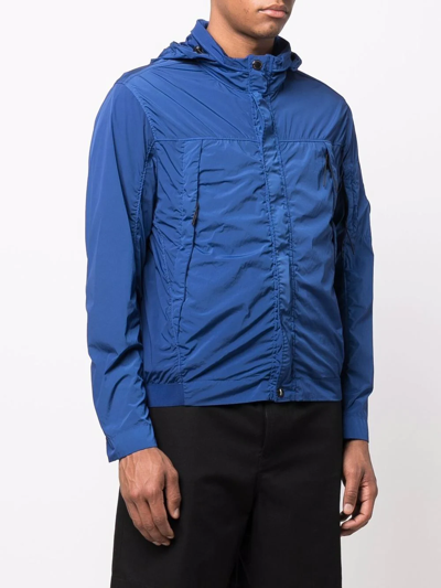 C.p. Company Micro-m Hooded Jacket In Blau | ModeSens