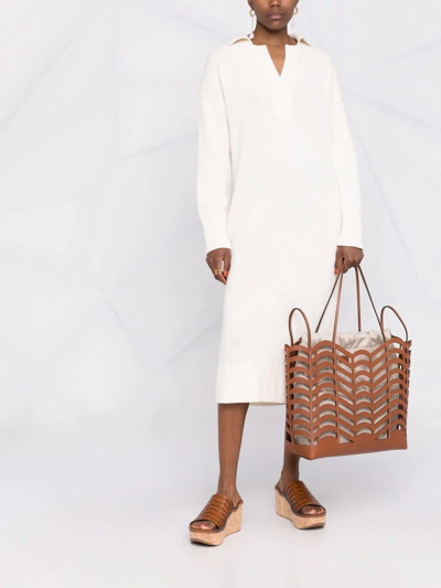 Chloé Convertible Kayan Tote Bag In Brown