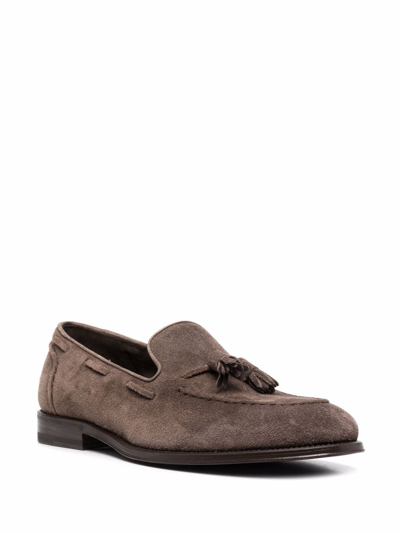 Shop Henderson Baracco Tassel Moccasin Loafers In Braun