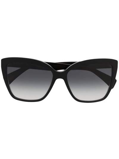 Shop Lanvin Gradient Oversize-frame Sunglasses In Black
