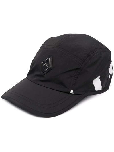 Shop A-cold-wall* Logo-print Panelled Cap In Black