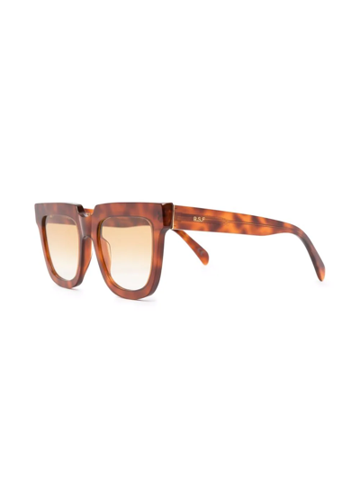Retrosuperfuture Tortoiseshell-effect Oversize-frame Sunglasses In Brown
