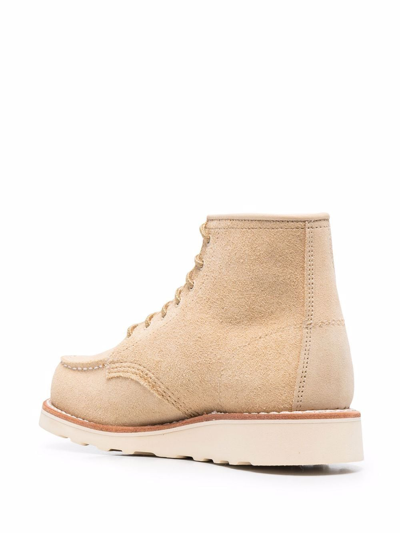 Shop Red Wing Shoes Classic Moc 6-inch Ankle Boots In Nude