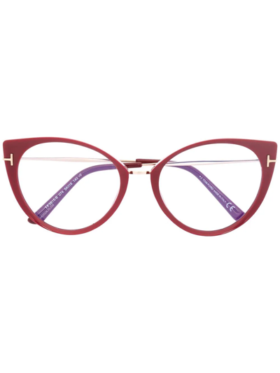 tom ford red cat eye glasses