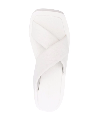 Shop Marsèll Crossover-strap Platform Sandals In Weiss