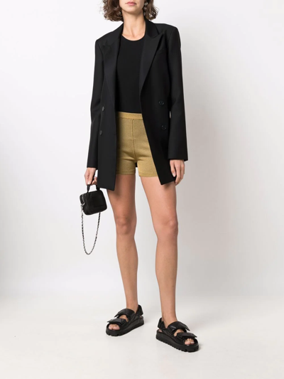 Alyx Metallic-thread Knit Shorts In Gold