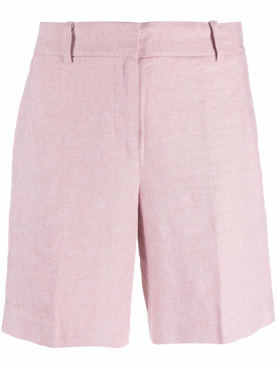 Shop Michael Michael Kors Cotton Tailored Shorts In Rosa