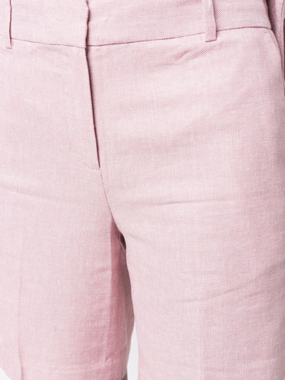 Shop Michael Michael Kors Cotton Tailored Shorts In Rosa