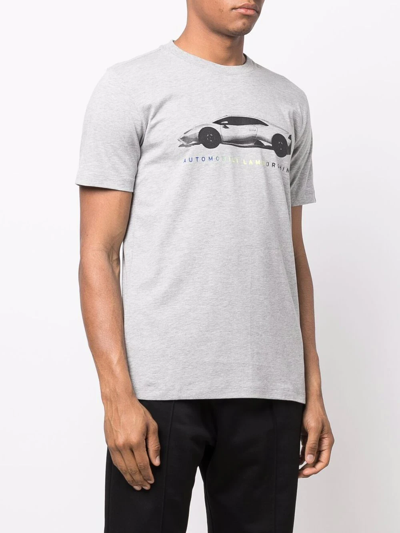 Automobili Lamborghini Man Melange Grey Huracan Evo Rwd T-shirt