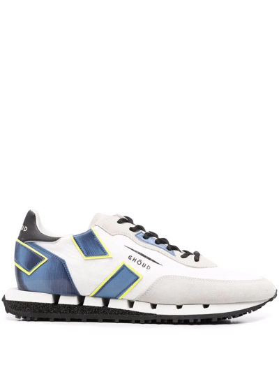 Shop Ghoud Rush Panelled Sneakers In Weiss