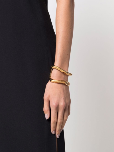 Shop Colville Pretzel Slip-on Bracelet In Gold