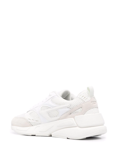 Diesel S-serendipity Embossed-logo Mesh Trainers In Weiss