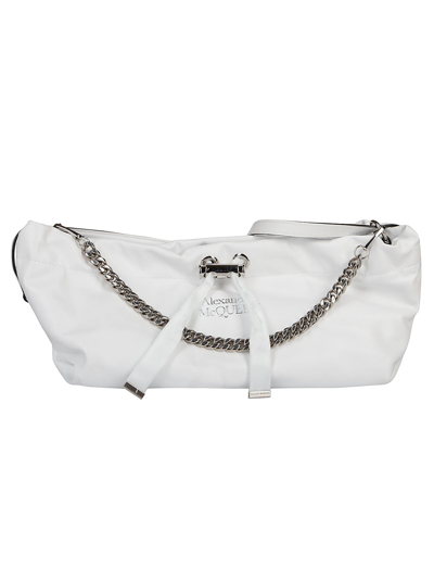 Shop Alexander Mcqueen The Mini Bundle Shoulder Bag In White