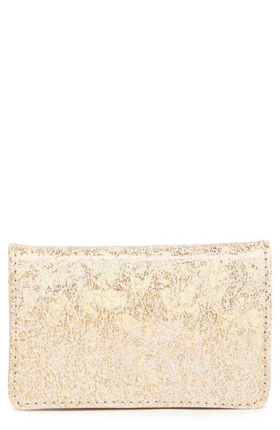 Shop Aimee Kestenberg Sammy Bifold Card Wallet In Rose Gold Pebble