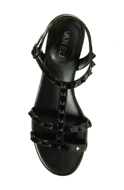Shop Vaneli Brunel Sandal In Black Patent