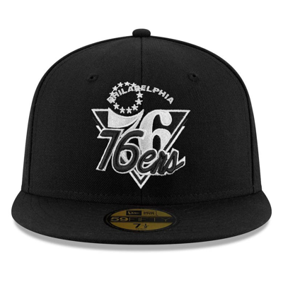 Shop New Era Black Philadelphia 76ers 2021 Nba Tip-off 59fifty Fitted Hat