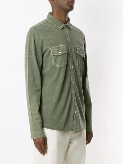 Shop Osklen Army Pockets Shirt In Green
