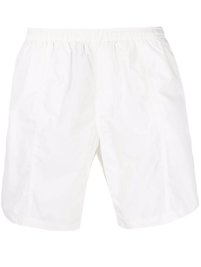 Shop Ami Alexandre Mattiussi Ami De Cœur Swim Shorts In White