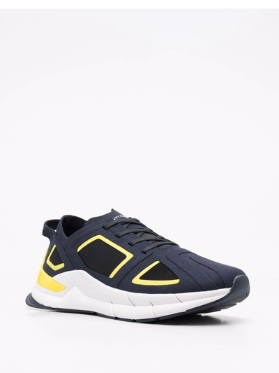 Calvin Klein Colour-block Low-top Sneakers In Blau