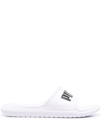 Puma Divecat V2 Sliders In White