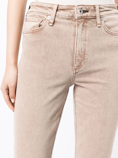 Shop Rag & Bone Nina High-rise Cropped Jeans In Rosa