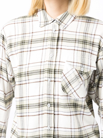 Shop Rag & Bone Check-print Shirt In Weiss