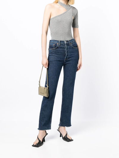 Rta Asymmetric Short-sleeved T-shirt In Grau