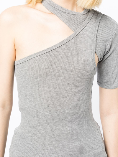Rta Asymmetric Short-sleeved T-shirt In Grau