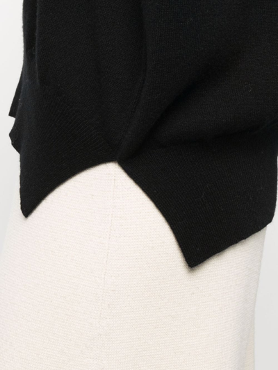 Shop Paula V-neck Cashmere Jumper In Black