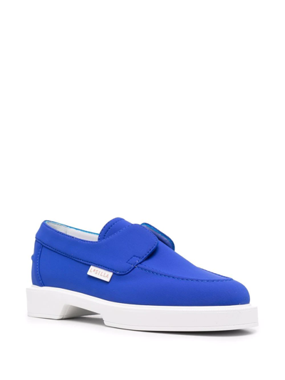 Le Silla Yacht Moccasin Loafers In Blau